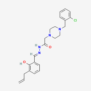 2-[4-(2-chlorobenzyl)piperazin-1-yl]-N'-{(E)-[2-hydroxy-3-(prop-2-en-1-yl)phenyl]methylidene}acetohydrazide