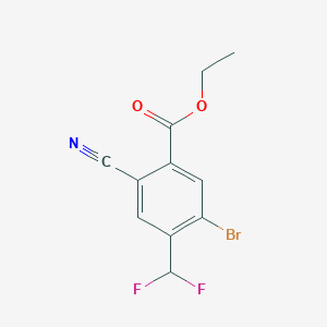 Ethyl 5-bromo-2-cyano-4-(difluoromethyl)benzoate