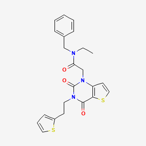 N-benzyl-2-(2,4-dioxo-3-(2-(thiophen-2-yl)ethyl)-3,4-dihydrothieno[3,2-d]pyrimidin-1(2H)-yl)-N-ethylacetamide