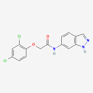 molecular formula C15H11Cl2N3O2 B14097070 2-(2,4-dichlorophenoxy)-N-(1H-indazol-6-yl)acetamide 