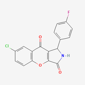 7-Chloro-1-(4-fluorophenyl)-1,2-dihydrochromeno[2,3-c]pyrrole-3,9-dione