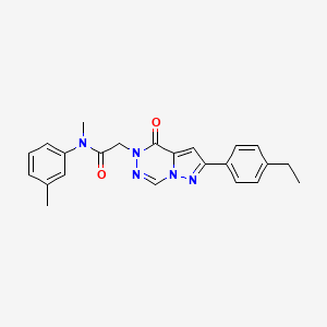 2-[2-(4-ethylphenyl)-4-oxopyrazolo[1,5-d][1,2,4]triazin-5(4H)-yl]-N-methyl-N-(3-methylphenyl)acetamide