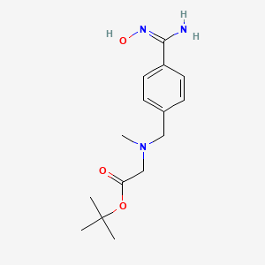 molecular formula C15H23N3O3 B14097098 tert-butyl 2-[[4-[(E)-N'-hydroxycarbamimidoyl]phenyl]methyl-methylamino]acetate 