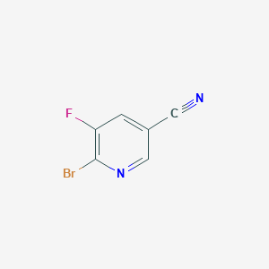 molecular formula C6H2BrFN2 B1409711 6-Bromo-5-fluoronicotinonitrile CAS No. 1806062-09-8