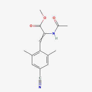 Methyl 2-acetamido-3-(4-cyano-2,6-dimethylphenyl)prop-2-enoate