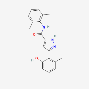 N-(2,6-dimethylphenyl)-3-(2-hydroxy-4,6-dimethylphenyl)-1H-pyrazole-5-carboxamide