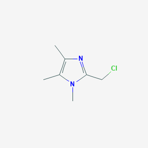 molecular formula C7H11ClN2 B14097162 2-Chloromethyl-1,4,5-trimethyl-1H-imidazole 