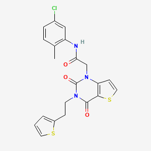 N-(5-chloro-2-methylphenyl)-2-{2,4-dioxo-3-[2-(thiophen-2-yl)ethyl]-3,4-dihydrothieno[3,2-d]pyrimidin-1(2H)-yl}acetamide