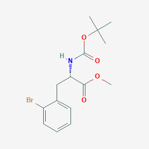 methyl (2S)-3-(2-bromophenyl)-2-{[(tert-butoxy)carbonyl]amino}propanoate