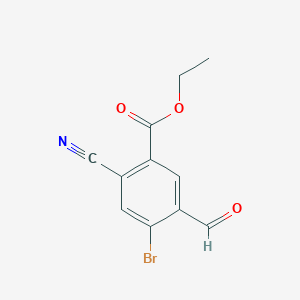 Ethyl 4-bromo-2-cyano-5-formylbenzoate