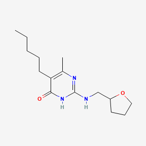 6-methyl-5-pentyl-2-[(tetrahydrofuran-2-ylmethyl)amino]pyrimidin-4(3H)-one