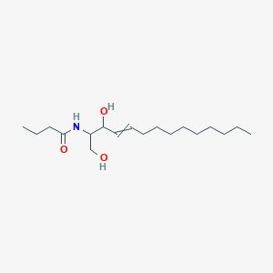 molecular formula C18H35NO3 B14097288 N-(1,3-dihydroxytetradec-4-en-2-yl)butanamide 