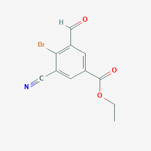 Ethyl 4-bromo-3-cyano-5-formylbenzoate