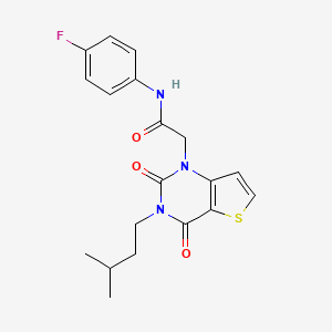 N-(4-fluorophenyl)-2-[3-(3-methylbutyl)-2,4-dioxo-3,4-dihydrothieno[3,2-d]pyrimidin-1(2H)-yl]acetamide