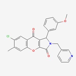 7-Chloro-1-(3-methoxyphenyl)-6-methyl-2-(pyridin-3-ylmethyl)-1,2-dihydrochromeno[2,3-c]pyrrole-3,9-dione