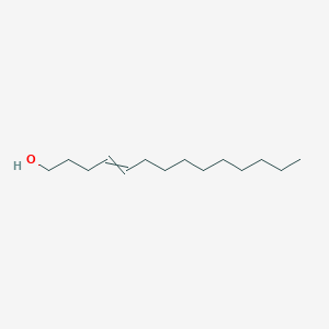 molecular formula C14H28O B14097350 4-Tetradecen-1-ol CAS No. 129189-58-8