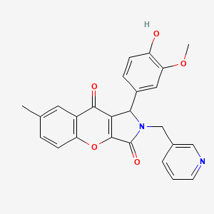 1-(4-Hydroxy-3-methoxyphenyl)-7-methyl-2-(pyridin-3-ylmethyl)-1,2-dihydrochromeno[2,3-c]pyrrole-3,9-dione