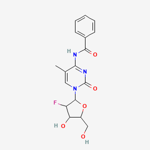 molecular formula C17H18FN3O5 B14097465 N-[1-[3-fluoro-4-hydroxy-5-(hydroxymethyl)oxolan-2-yl]-5-methyl-2-oxopyrimidin-4-yl]benzamide 