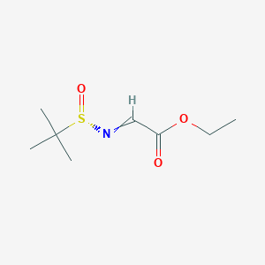 Ethyl {[(S)-2-methylpropane-2-sulfinyl]imino}acetate