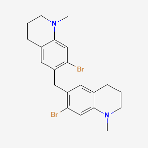 7-bromo-6-[(7-bromo-1-methyl-3,4-dihydro-2H-quinolin-6-yl)methyl]-1-methyl-3,4-dihydro-2H-quinoline