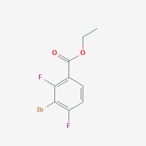 molecular formula C9H7BrF2O2 B1409750 Ethyl 3-bromo-2,4-difluorobenzoate CAS No. 1805583-62-3