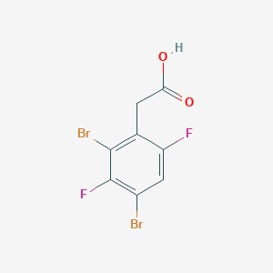 molecular formula C8H4Br2F2O2 B1409757 2,4-Dibromo-3,6-difluorophenylacetic acid CAS No. 1806305-94-1