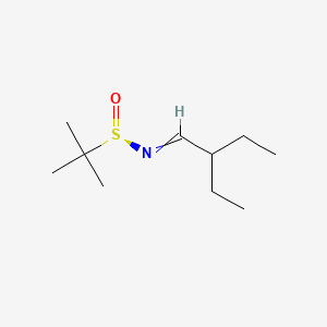 (S,E)-N-(2-ethylbutylidene)-2-methylpropane-2-sulfinamide