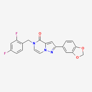 2-(1,3-benzodioxol-5-yl)-5-(2,4-difluorobenzyl)pyrazolo[1,5-a]pyrazin-4(5H)-one