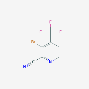 molecular formula C7H2BrF3N2 B1409761 3-Bromo-4-(trifluoromethyl)picolinonitrile CAS No. 1805600-01-4