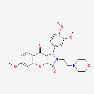 1-(3,4-Dimethoxyphenyl)-6-methoxy-2-[2-(morpholin-4-yl)ethyl]-1,2-dihydrochromeno[2,3-c]pyrrole-3,9-dione