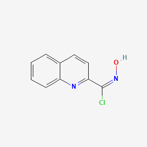 molecular formula C10H7ClN2O B14097629 (2E)-N-hydroxyquinoline-2-carboximidoyl chloride 