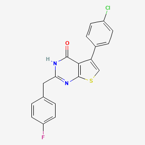 5-(4-chlorophenyl)-2-(4-fluorobenzyl)thieno[2,3-d]pyrimidin-4(3H)-one