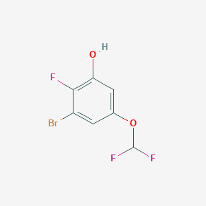 molecular formula C7H4BrF3O2 B1409765 3-Bromo-5-difluoromethoxy-2-fluorophenol CAS No. 1807196-43-5