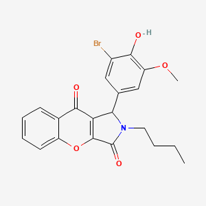 1-(3-Bromo-4-hydroxy-5-methoxyphenyl)-2-butyl-1,2-dihydrochromeno[2,3-c]pyrrole-3,9-dione