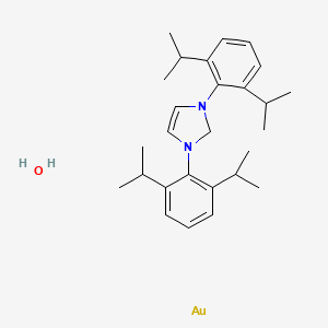 (1,3-Bis(2,6-bis(1-methylethyl)phenyl)-1,3-dihydro-2H-imidazol-2-ylidene)hydroxygold