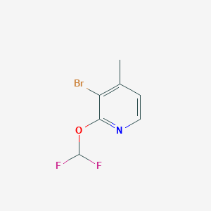 3-Bromo-2-difluoromethoxy-4-methylpyridine