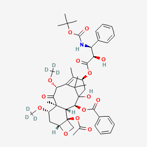 [(2S,3R,4S,7R,9S,10S,12R,15S)-4-acetyloxy-1-hydroxy-15-[(2R,3S)-2-hydroxy-3-[(2-methylpropan-2-yl)oxycarbonylamino]-3-phenylpropanoyl]oxy-10,14,17,17-tetramethyl-11-oxo-9,12-bis(trideuteriomethoxy)-6-oxatetracyclo[11.3.1.03,10.04,7]heptadec-13-en-2-yl] benzoate