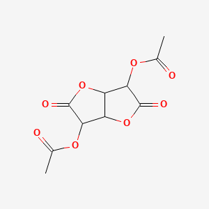 molecular formula C10H10O8 B14097698 2,5-Dioxohexahydrofuro[3,2-b]furan-3,6-diyl diacetate 