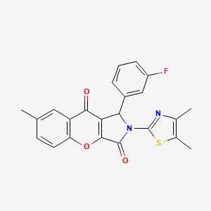 2-(4,5-Dimethyl-1,3-thiazol-2-yl)-1-(3-fluorophenyl)-7-methyl-1,2-dihydrochromeno[2,3-c]pyrrole-3,9-dione