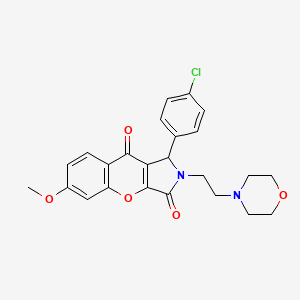 1-(4-Chlorophenyl)-6-methoxy-2-[2-(morpholin-4-yl)ethyl]-1,2-dihydrochromeno[2,3-c]pyrrole-3,9-dione