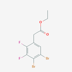 molecular formula C10H8Br2F2O2 B1409779 Ethyl 4,5-dibromo-2,3-difluorophenylacetate CAS No. 1806294-24-5