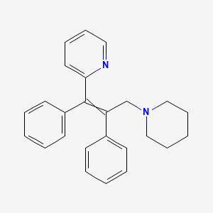 2-(1,2-Diphenyl-3-piperidin-1-ylprop-1-enyl)pyridine