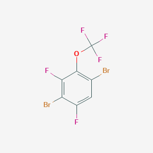molecular formula C7HBr2F5O B1409780 1,4-Dibromo-3,5-difluoro-2-(trifluoromethoxy)benzene CAS No. 1807040-88-5