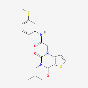 2-[3-(2-methylpropyl)-2,4-dioxo-3,4-dihydrothieno[3,2-d]pyrimidin-1(2H)-yl]-N-[3-(methylsulfanyl)phenyl]acetamide