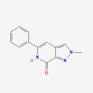 2-methyl-5-phenyl-2,6-dihydro-7H-pyrazolo[3,4-c]pyridin-7-one