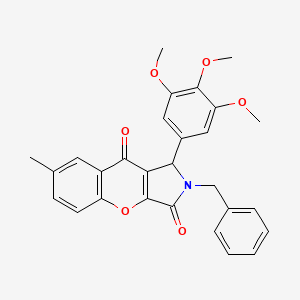 2-Benzyl-7-methyl-1-(3,4,5-trimethoxyphenyl)-1,2-dihydrochromeno[2,3-c]pyrrole-3,9-dione