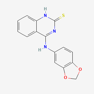 4-(benzo[d][1,3]dioxol-5-ylamino)quinazoline-2(1H)-thione