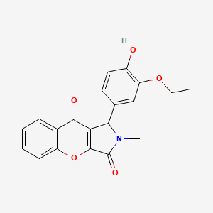 1-(3-Ethoxy-4-hydroxyphenyl)-2-methyl-1,2-dihydrochromeno[2,3-c]pyrrole-3,9-dione