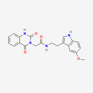 2-(2,4-dioxo-1,4-dihydroquinazolin-3(2H)-yl)-N-[2-(5-methoxy-1H-indol-3-yl)ethyl]acetamide