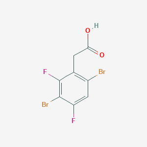 molecular formula C8H4Br2F2O2 B1409791 3,6-Dibromo-2,4-difluorophenylacetic acid CAS No. 1803835-78-0